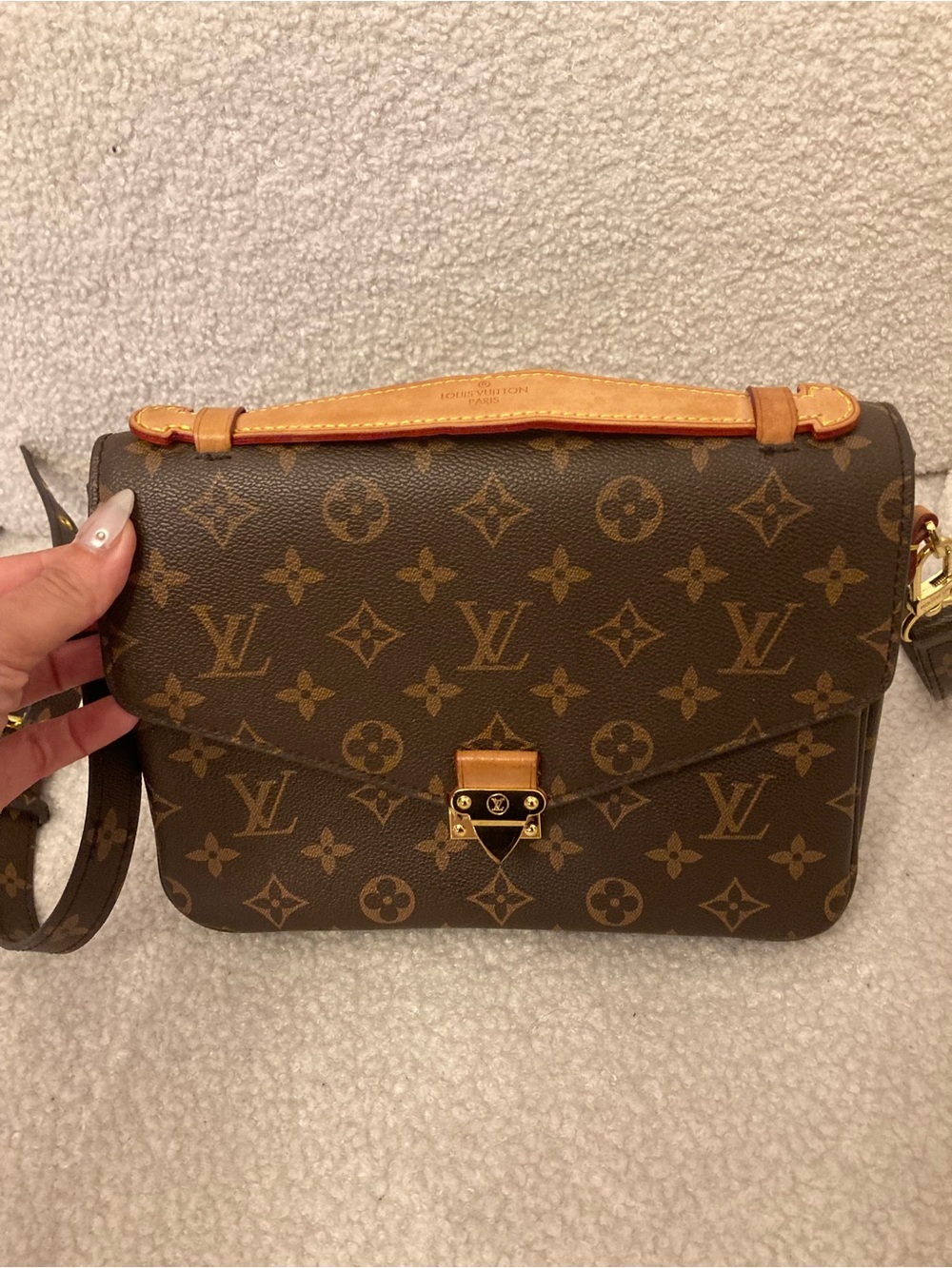 Tan leather bag